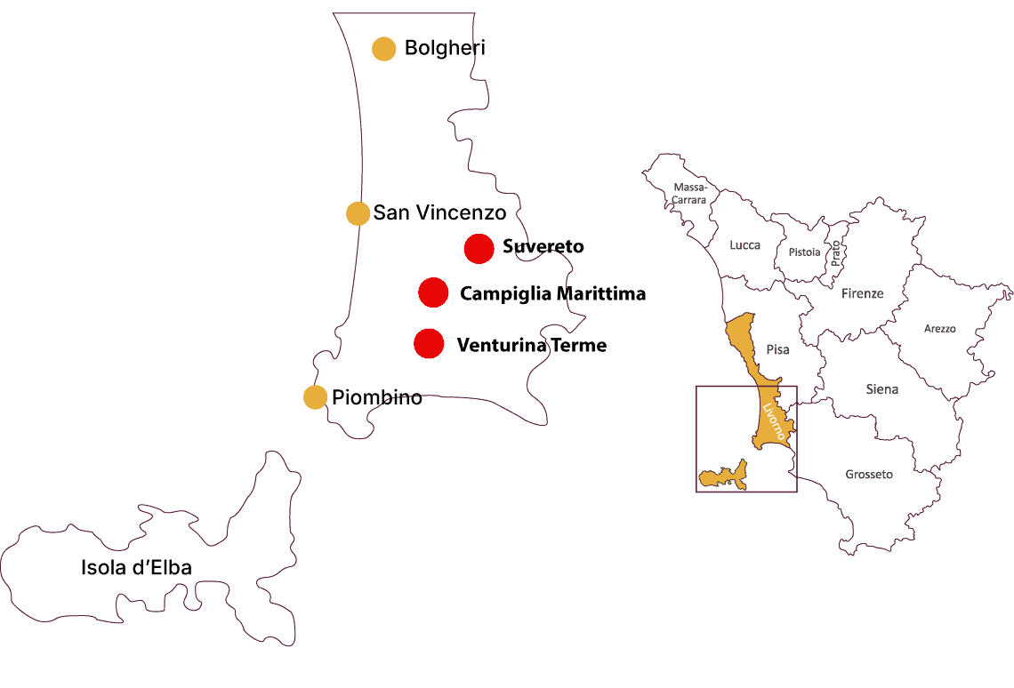 Mappa delle posizione di Case Sparse